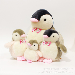厂家直供企鹅公仔Q企鹅毛绒玩具企鹅发声小玩偶具爪机娃娃