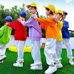 儿童啦啦队演出服幼儿园六一合唱表演服小学生运动会背带裤 舞蹈服