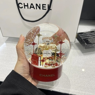 摆件 新品 圣诞礼物 香奈儿2022圣诞水晶球 包邮 Chanel水晶球