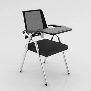 培训椅带写字板折叠会议椅带桌板会议室开会椅子带小桌板桌椅一体
