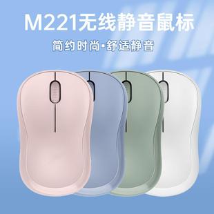跨境鼠标 笔记本商务办公静音滑鼠 高档适用于罗技M221无线鼠标