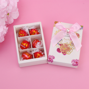 瑞士莲巧克力喜糖成品2粒 韩式 情人节三八节礼物 婚礼糖盒含糖