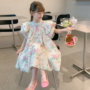小女孩公主裙潮 韩版 洋气儿童裙子夏季 童装 连衣裙2024新款 女童夏装