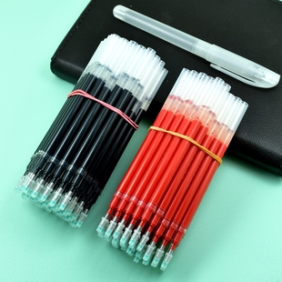 0.5巨无霸1.0中性笔芯0.7mm大容量黑中性签字笔笔芯红色粗笔 新款