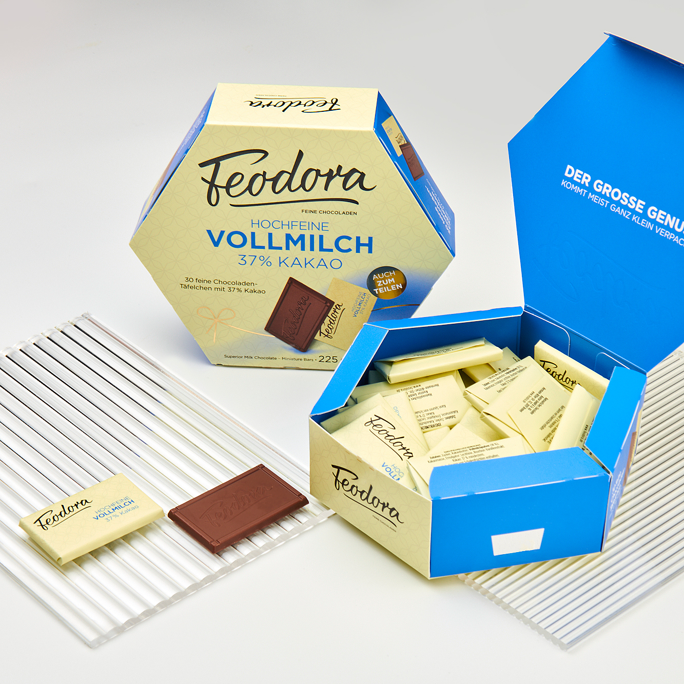 零食糖果225g 德国feodora公爵夫人赌神进口高端黑巧克力整盒散装