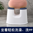 浴室专用洗澡凳子孕妇老年人防滑卫生间小椅子成人淋浴鸳鸯櫈 日式