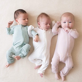 新生儿夏季 薄款 莫代尔婴儿衣服新生儿连体衣 连体衣外贸婴儿服装