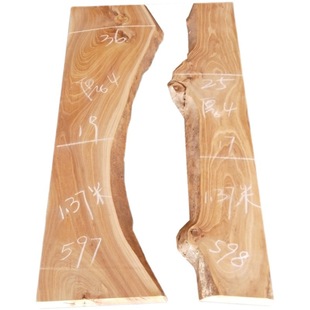 榆木老5dsu型木殊字木造实特板桌原流子隔木边板自河木板一然