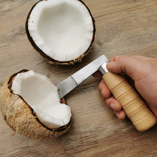 椰肉刀开椰子刨挖椰子肉神器开椰子神器老椰子开壳器刮取椰肉神器