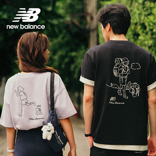 Balance T恤AMT42339 NB夏新品 向心生活 男女情侣卡通短袖 New