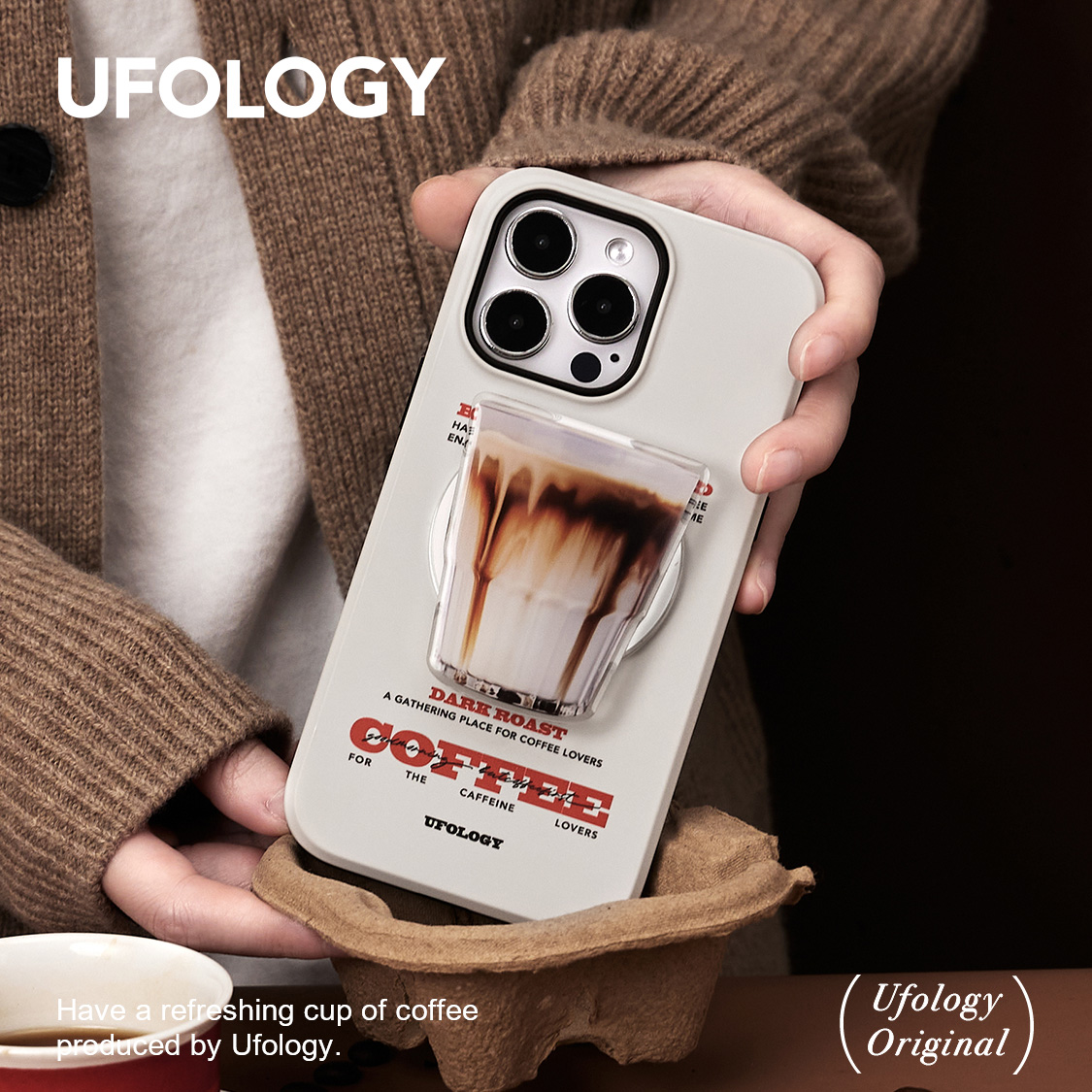 全包防摔支架卡包 Ufology原创磁吸二合一菲林适用iPhone15promax手机壳14pro苹果13咖啡12高级11新款