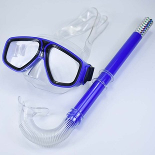 备潜水面罩游泳防水眼镜防呛大框成人男女儿童 浮潜面镜呼吸管套装