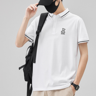 领Polo衫 Yishion以纯旗舰店正品 短袖 夏季 衬衫 翻领上衣T恤男士 薄款