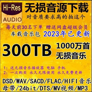 DSD无损音源HIFI音乐包wav flac 5.1声道车载mv视频mp3下载 dts