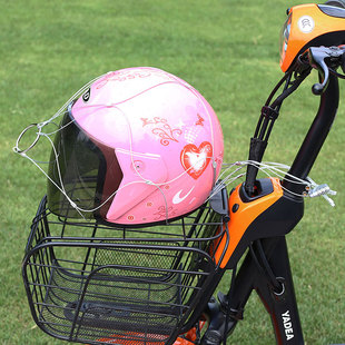 摩托自行车通用足球网 ecyzj头盔网兜防盗锁包胶不锈钢丝绳密码