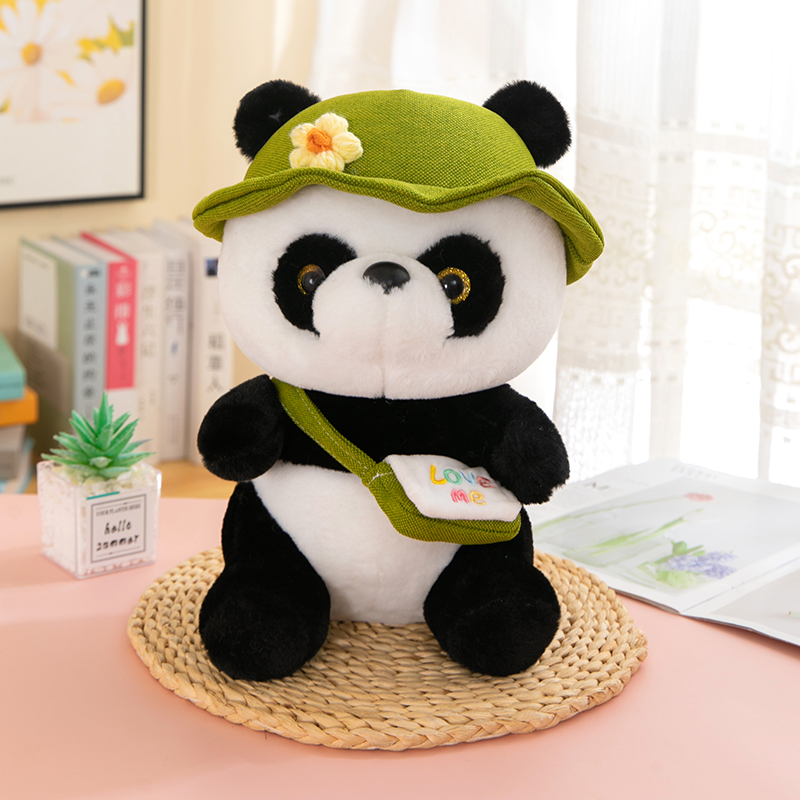 可爱背包熊猫公仔毛绒玩具国宝大熊猫抱枕玩偶娃娃儿童女男孩礼物