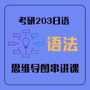 2025考研203日语语法 思维导图串讲课 koki 明王道
