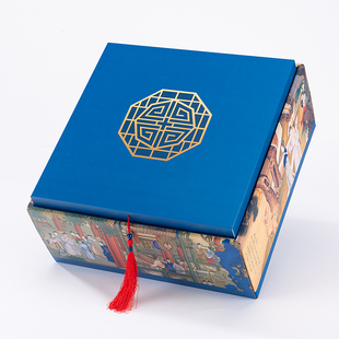 盒礼盒盒子高档定制手提礼品盒高级中秋月饼空盒冰皮双层 月饼包装