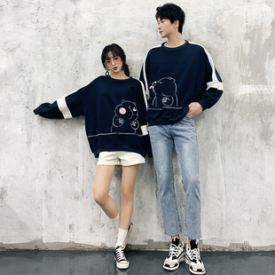 新款 韩版 不一样特别 情侣装 高级感品牌小众套装 卫衣2023秋季