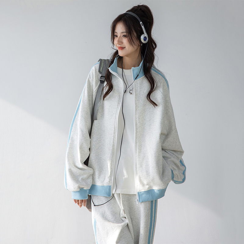 2024新款 宽松显瘦时尚 女春秋学生韩版 卫衣休闲两件套跑步 运动套装