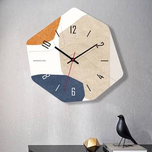 挂钟客厅钟表简约北欧时尚 家用时钟挂表现代创意挂墙异形石英钟