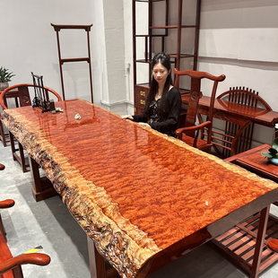 实木大板茶桌茶台茶板原木餐桌桌办公桌花梨木书画桌