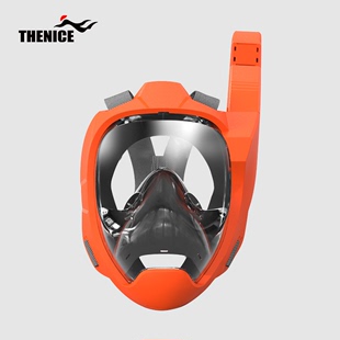 呼吸器浮潜面罩 备近视防雾面镜全干式 浮潜三宝潜水面罩成人游泳装