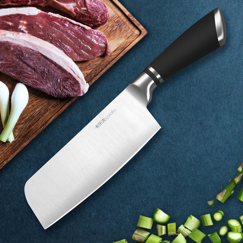 厨师专用切肉片刀小菜刀切蔬菜 锋利切菜刀不锈钢厨房家用菜刀欧式
