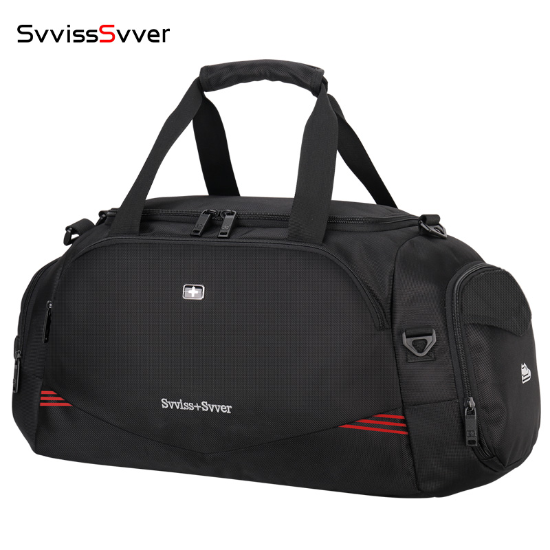 瑞士军刀旅行包手提包男运动训练健身包短途双肩旅游大容量行李袋