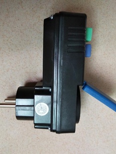 防水漏电保护插头转换器 16A带翻盖漏电保护安全插头欧式 德式 韩式