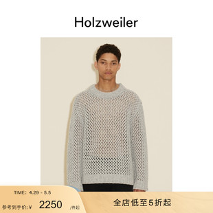 北欧特色针织驼色迷彩Baha渔网毛衣 之选 Holzweiler男士 新款 经典