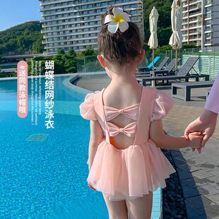 泳衣女款 女孩韩版 儿童可爱女爆款 甜美宝宝游泳衣1一3岁连 2023新款