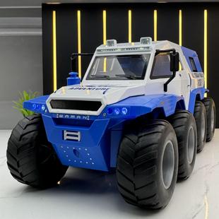 24西伯利亚征服者8X8合金汽车模型 声光玩具越野车公安特警 新款