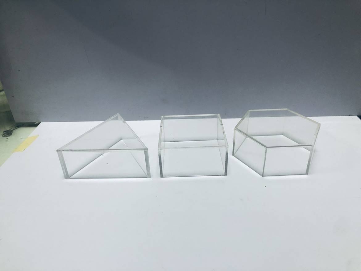 透明盒子方形圆形各种形状防尘罩展示盒收纳架亚克力板材加工 新款