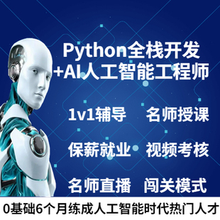 python全栈开发数据分析AI爬虫教程从入门到实战就业课程