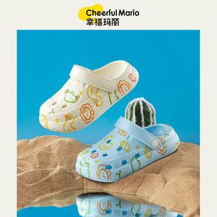 凉鞋 回力幸福儿童夏季 中小童夏季 洞洞鞋 沙滩拖鞋 包头凉拖鞋