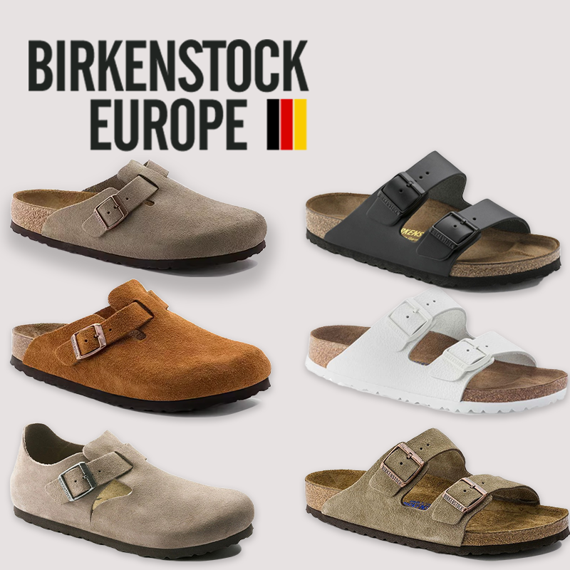 女鞋 BIRKENSTOK 软木拖鞋 EUROPE德国正品 窄版 半拖真皮凉鞋 勃肯鞋