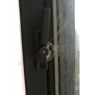 铝合金窗锁保险月牙锁双向可调左右推拉塑钢门窗防盗锁扣
