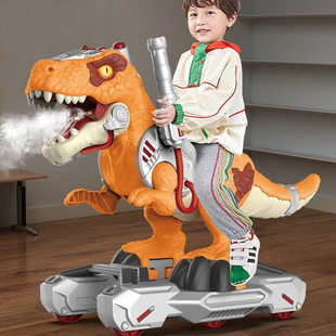 恐龙玩具车电动会走可做人骑滑行车大号儿童汽车34岁男童生日礼物