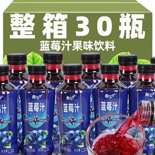 网红蓝莓汁果味饮料整箱310ml 包邮 夏日饮品复合果汁饮料 30瓶爆款