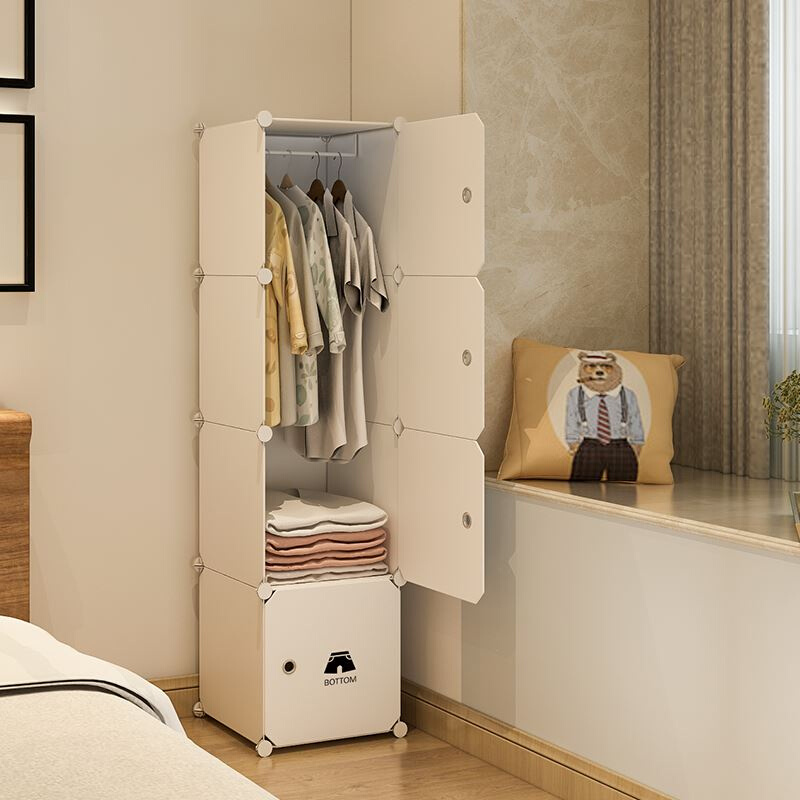 卧室宿舍单门迷你小型省空间小号储物收纳柜子 单人小衣柜简易组装
