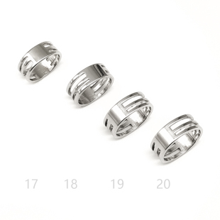 加厚开口圈单圈开合器指环diy饰品制作辅助工具 不锈钢带卡槽戒指