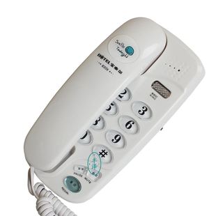 宝泰尔K026电话机大按键小分机酒店宾馆家用可挂墙壁铃声可调中诺