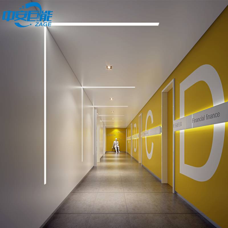 铝合金灯槽铝槽U型墙角线形线性线型灯洗墙 暗装 COB线条灯嵌入式