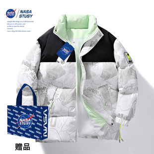 休闲保暖加厚棉袄 新款 百搭情侣装 棉衣美式 秋冬季 NASA防风棉服男士