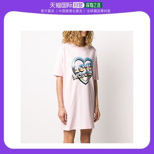 香港直邮MOSCHINO E1698 W592322 L91 女士粉色棉质爱心图案T恤