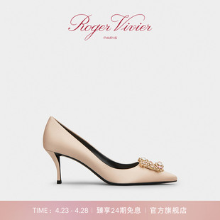 婚鞋 RV女鞋 Vivier Roger 单鞋 Strass高跟鞋 24期免息 Flower