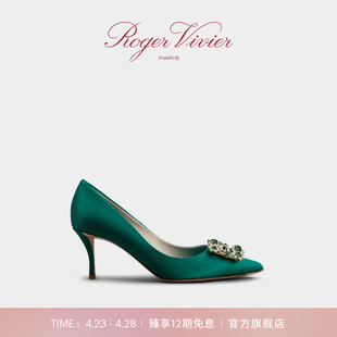婚鞋 Roger Flower Vivier 单鞋 Strass高跟鞋 RV女鞋