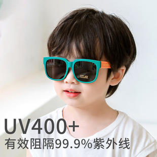 韩系儿童墨镜折叠宝宝太阳镜偏光男童防晒镜防紫外线女童遮阳眼镜