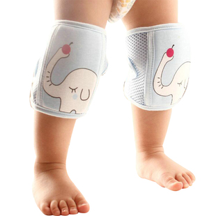 宝宝护膝防摔婴儿爬行透气薄款 儿童护膝春秋学步走路运动可调大小